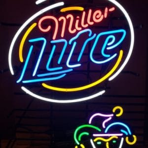 Lite Beer Mardi Gras Neon Sign