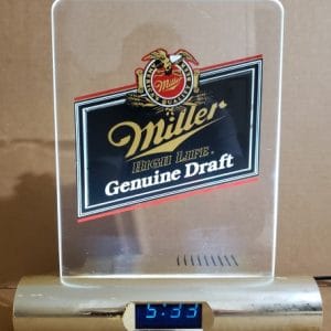 Miller Genuine Draft Beer Clock Light