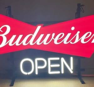 Budweiser Beer Open LED Sign