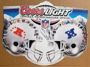Coors Light Beer NFL Latino Tin Sign coors light beer nfl latino tin sign Coors Light Beer NFL Latino Tin Sign coorslightnfllatinotin2009 300x222