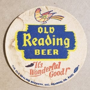 Old Reading Beer Coaster