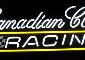 Canadian Club Whisky Racing Neon Sign