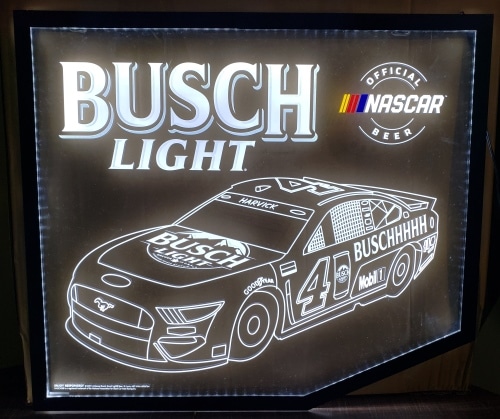 Busch Light NASCAR Harvick LED Sign