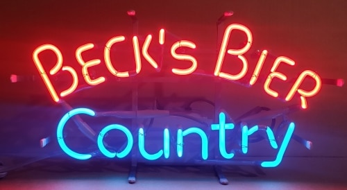 Becks Bier Country Neon Sign