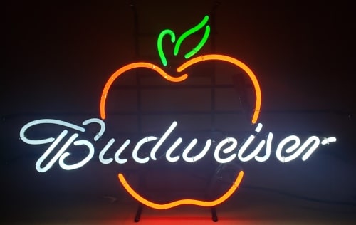 Budweiser Beer Apple Neon Sign
