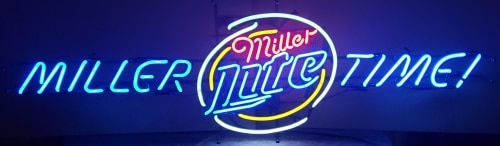 Lite Beer Miller Time Neon Sign