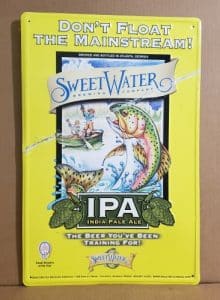 SweetWater IPA Tin Sign sweetwater ipa tin sign SweetWater IPA Tin Sign sweetwateripatinscratchdent 220x300