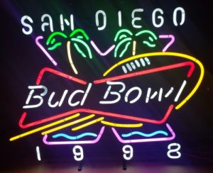 Budweiser Beer Bud Bowl Neon Sign budweiser beer bud bowl neon sign Budweiser Beer Bud Bowl Neon Sign budbowl1998sandiegoused 300x244