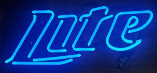 Miller Lite Beer Neon Sign Tube