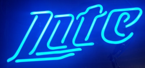 Miller Lite Beer Neon Sign Tube