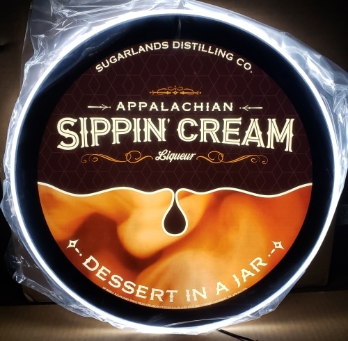 Sugarlands Appalachian Sippin Cream LED Sign