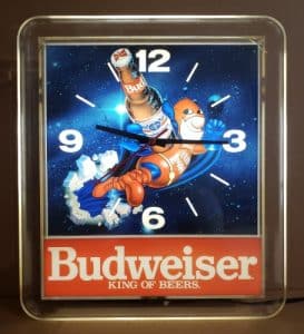 Budweiser Beer Bud Man Clock Light budweiser beer bud man clock light Budweiser Beer Bud Man Clock Light budweiserbudmanclocklight1990 273x300