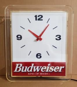 Budweiser Beer Clock Light budweiser beer clock light Budweiser Beer Clock Light budweiserclocklight1994 266x300