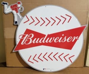 Budweiser Beer MLB Baseball Tin Sign budweiser beer mlb baseball tin sign Budweiser Beer MLB Baseball Tin Sign budweisermlbtin2021 300x250