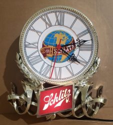  Schlitz Beer Clock Light beer sign collection My Beer Sign Collection 3 &#8211; Not for sale but can be bought&#8230; schlitzclocklight1977 e1667831794259