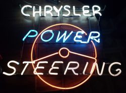 Chrysler Dealer Neon Sign  My Beer Sign Collection &#8211; Not for sale but can be bought&#8230; chryslerpowersteering e1671625051449