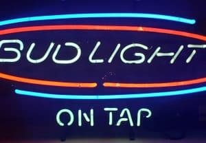 Bud Light Beer On Tap Neon Sign